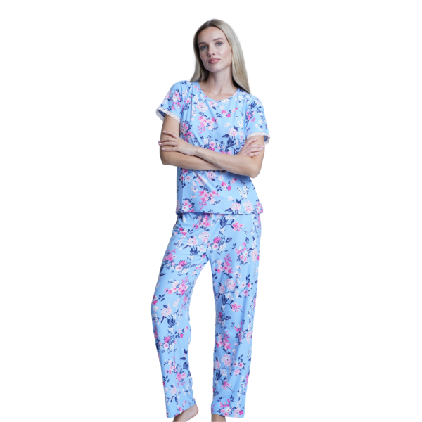 Short Sleeve Floral Pajama Sets
